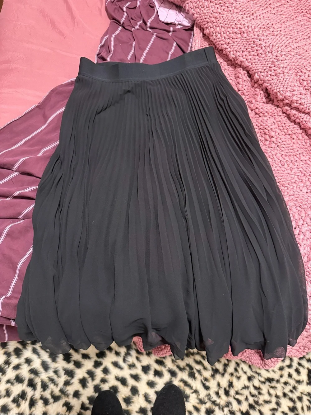 Aritzia pleated midi